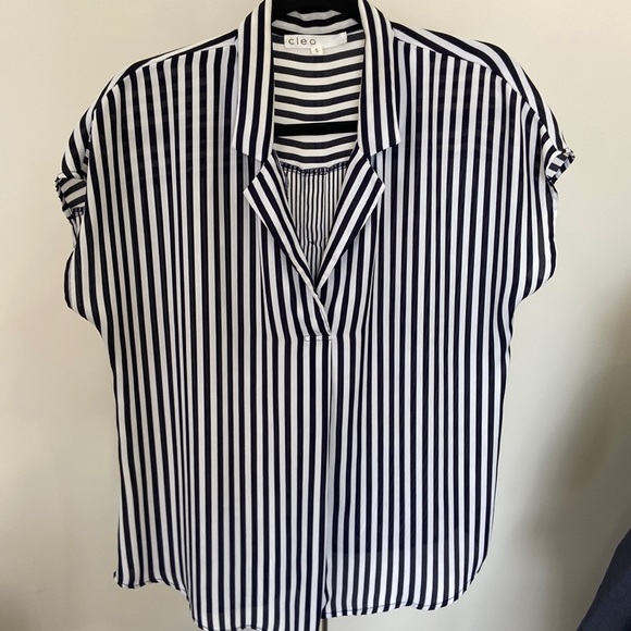 Cleo collared dress blouse with buttons down the back - Picture 1 of 4